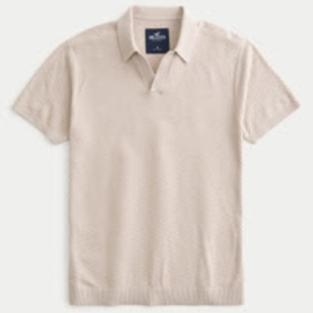 Men's Hollister Short-Sleeve Sweater Polo - M